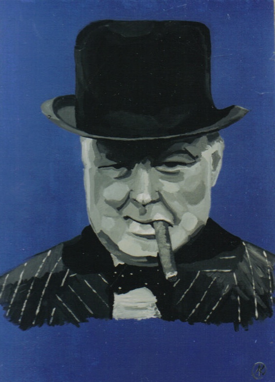 Black and White (Gray scale) Churchill